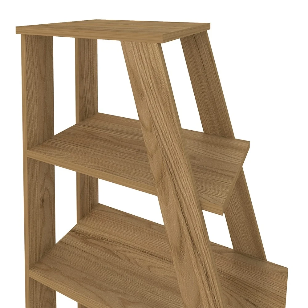 Estante Escada Multiuso Decorativa 5 Prateleiras Stela A06 Olmo - Mpozenato 