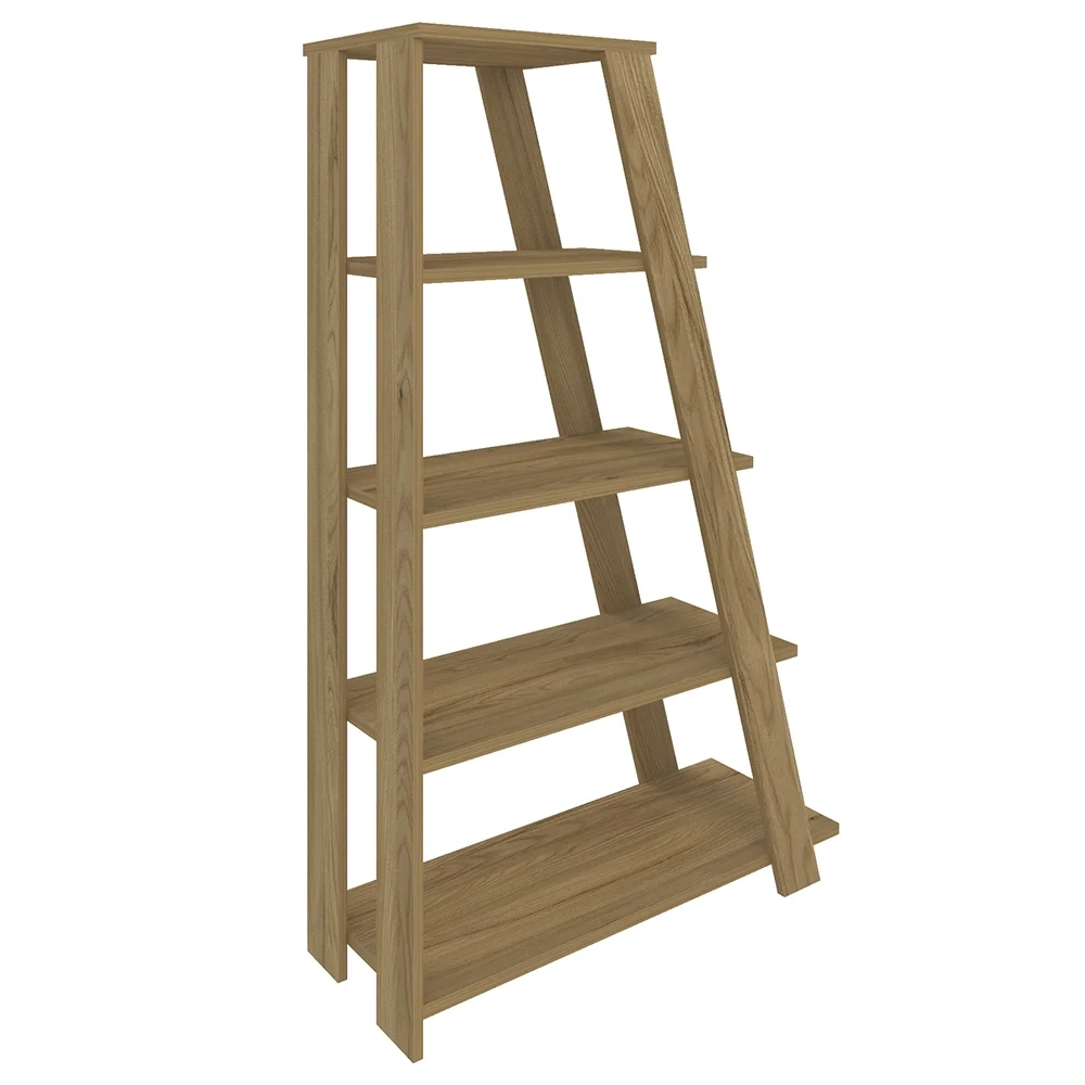 Estante Escada Multiuso Decorativa 5 Prateleiras Stela A06 Olmo - Mpozenato 