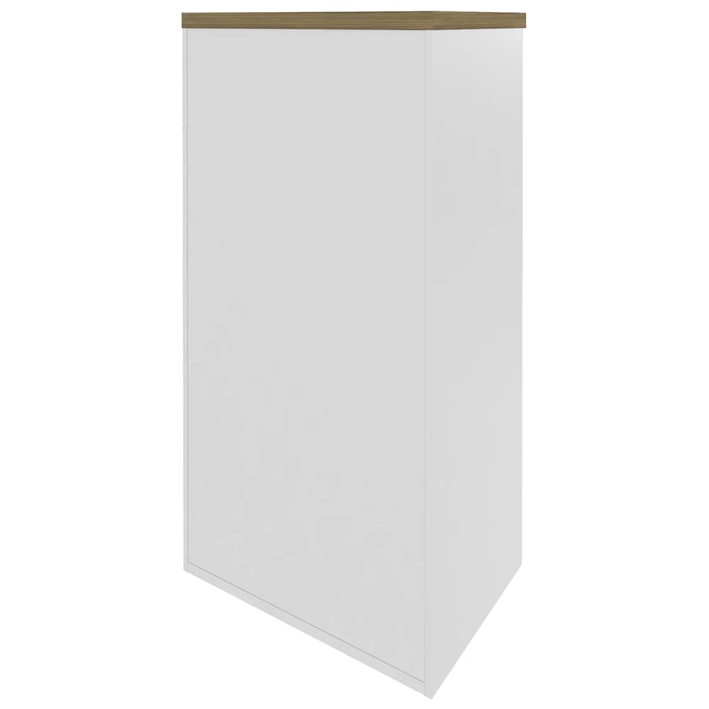 Armário Alto para Escritório 2 Portas Tok A06 Olmo/Branco - Mpozenato