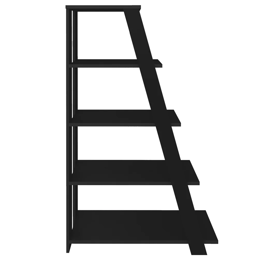 Estante Escada Multiuso Decorativa 5 Prateleiras Stela A06 Preto - Mpozenato 