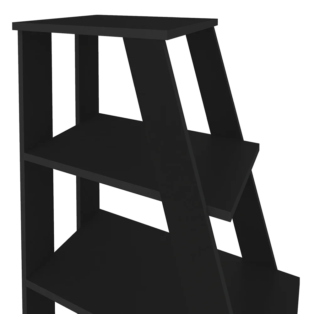 Estante Escada Multiuso Decorativa 5 Prateleiras Stela A06 Preto - Mpozenato 