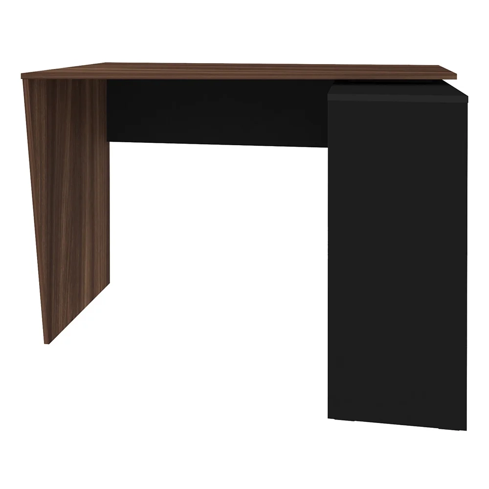 Mesa Escrivaninha 2 em 1 com Nichos Arbo A06 Ipê/Preto - Mpozenato