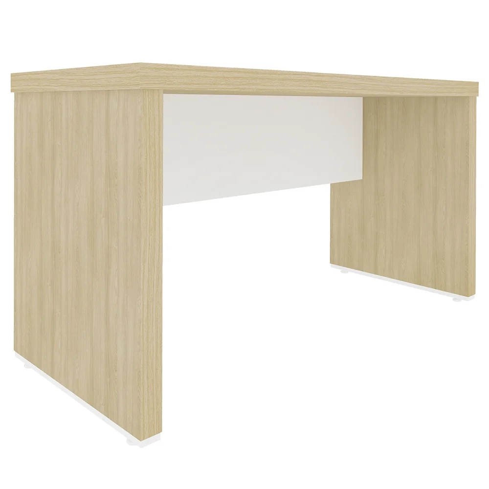 Mesa para Escritório 135cm Tamburato Corp A06 Carvalho/Branco - Mpozenato