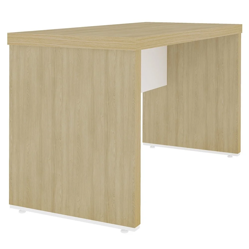 Mesa para Escritório 135cm Tamburato Corp A06 Carvalho/Branco - Mpozenato