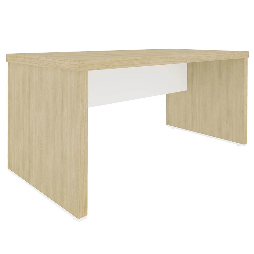 Mesa para Escritório 158cm Tamburato Corp A06 Carvalho/Branco - Mpozenato