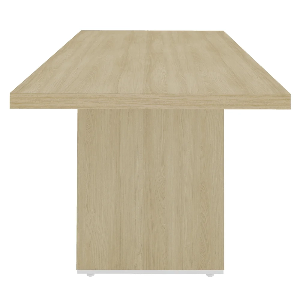 Mesa de Reunião para Escritório 204cm Tamburato Corp A06 Carvalho/Branco - Mpozenato