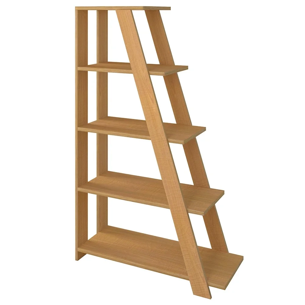 Mesa Escrivaninha Industrial e Estante Livreiro Stela A06 Preto/Freijó - Mpozenato