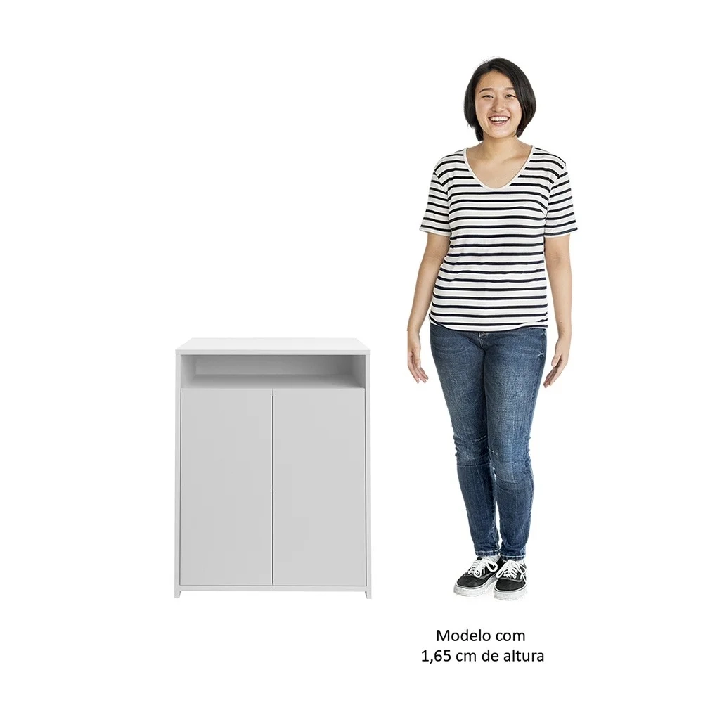 Conjunto Escritório Home Office 4 Peças Mity A06 Branco - Mpozenato