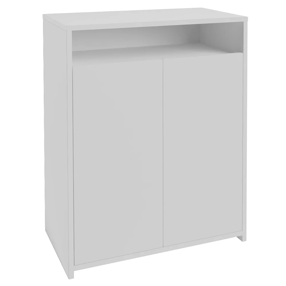 Conjunto Escritório Home Office 4 Peças Mity A06 Branco/Carvalho - Mpozenato