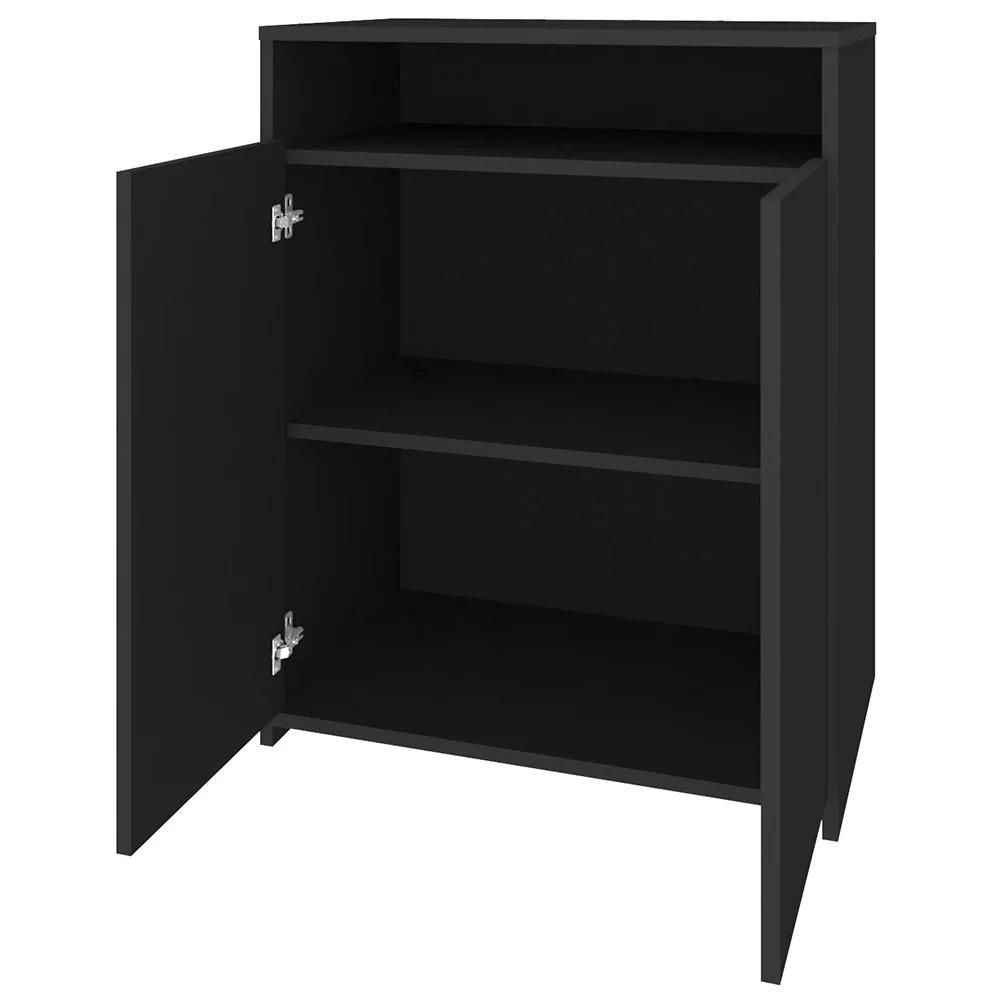 Conjunto Escritório Home Office 4 Peças Side A06 Preto - Mpozenato