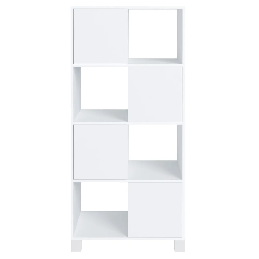 Conjunto Escritório Home Office 4 Peças Side A06 Branco/Carvalho - Mpozenato