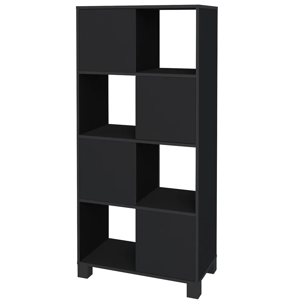 Conjunto Escritório Home Office 4 Peças Nil A06 Preto - Mpozenato