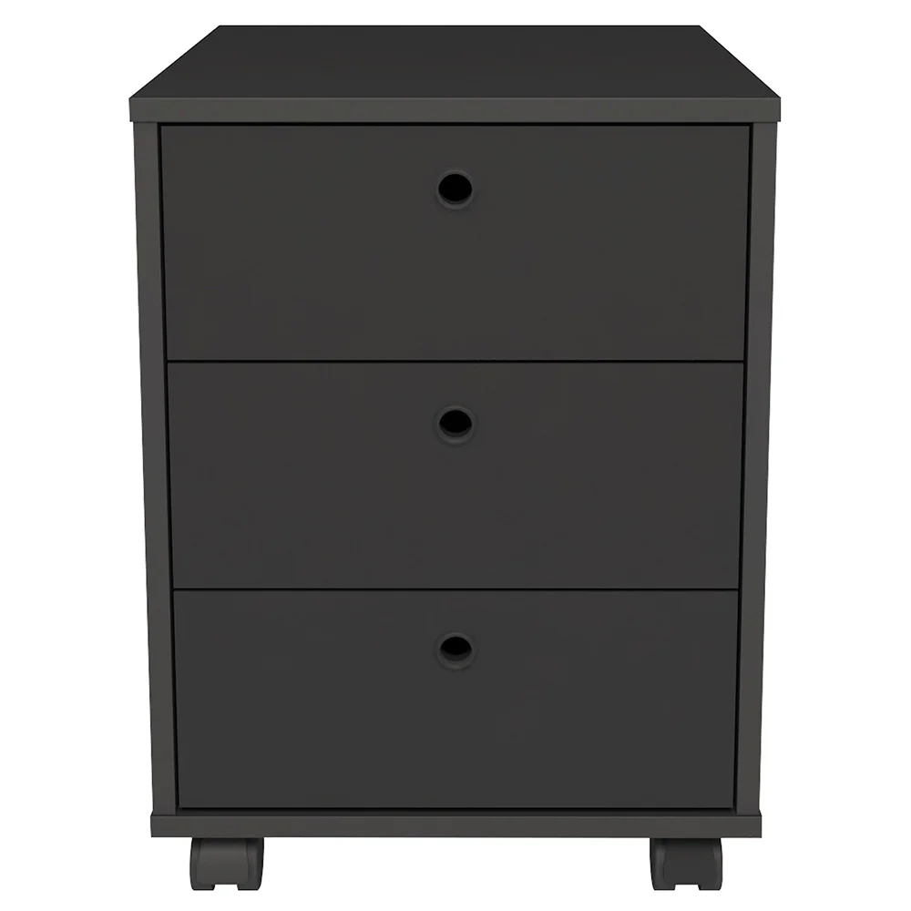 Conjunto Escritório Home Office 4 Peças Nil A06 Preto - Mpozenato