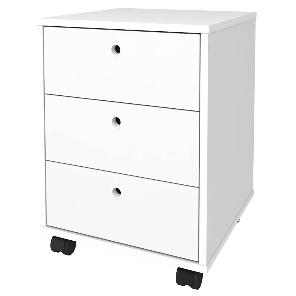 Conjunto Escritório Home Office 4 Peças Nil A06 Branco - Mpozenato