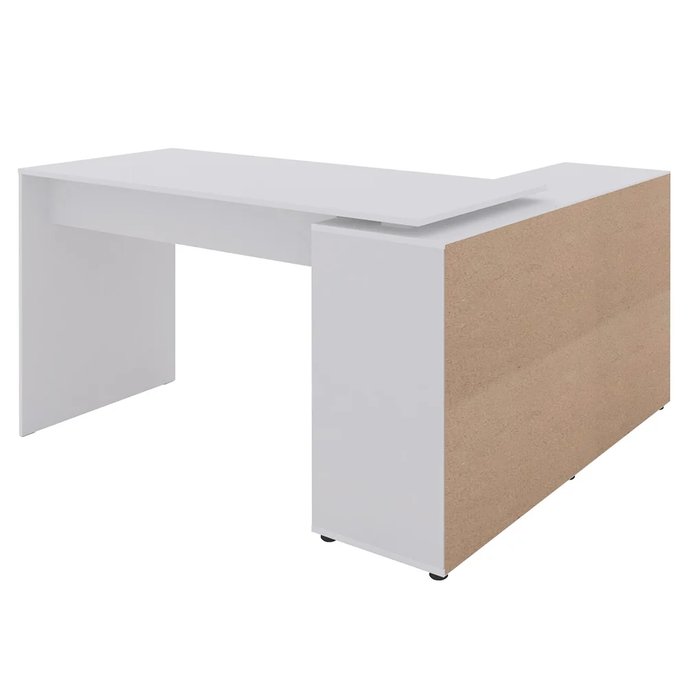 Conjunto Escritório Home Office 4 Peças Nil A06 Branco - Mpozenato