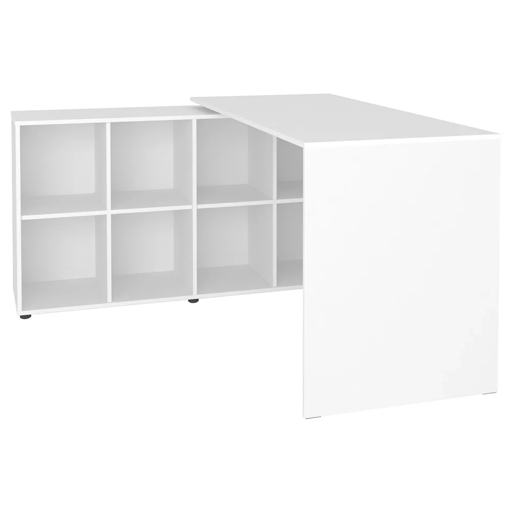 Conjunto Escritório Home Office 4 Peças Nil A06 Branco - Mpozenato