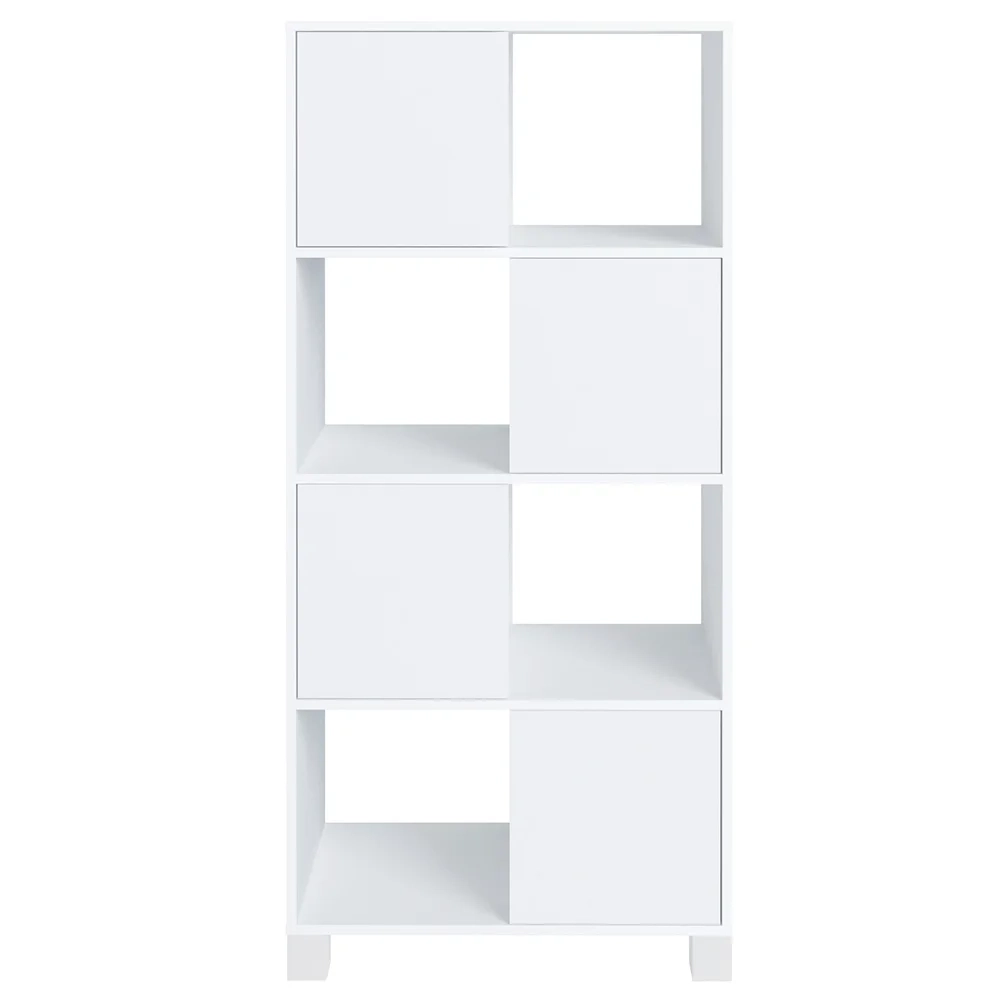 Conjunto Escritório Home Office 4 Peças Nil A06 Branco/Carvalho - Mpozenato