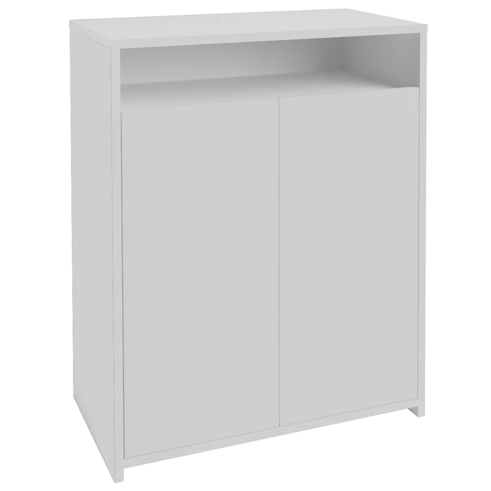 Conjunto Escritório Home Office 4 Peças Look A06 Branco/Ipê - Mpozenato