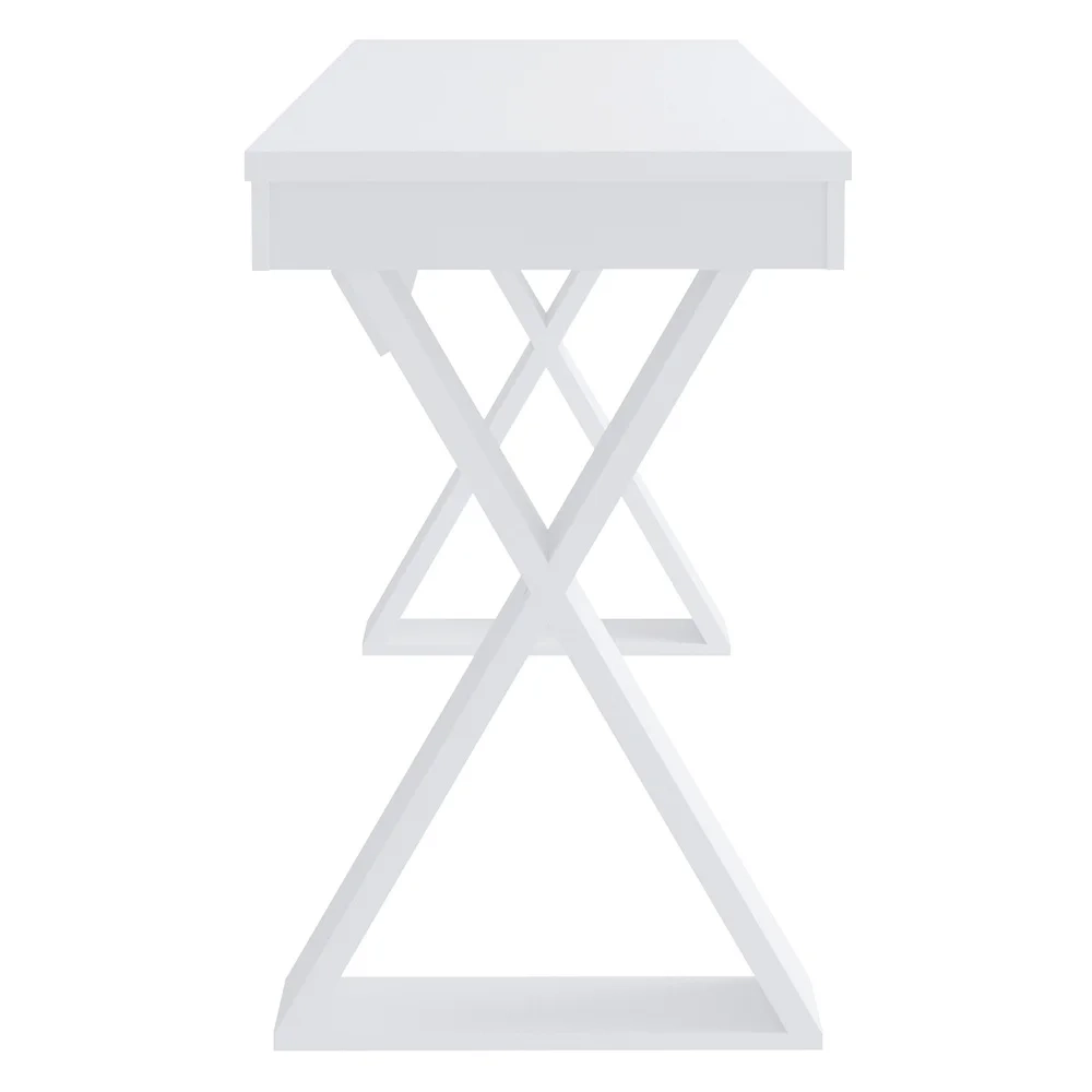 Conjunto Escritório Home Office 3 Peças Veneti A06 Branco - Mpozenato