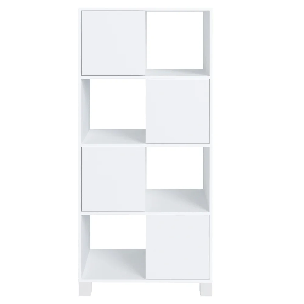 Conjunto Escritório Home Office 3 Peças Maly A06 Nogal/Branco - Mpozenato