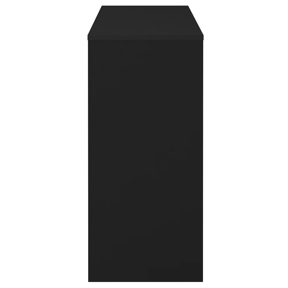 Conjunto Escritório Home Office 3 Peças Stela A06 Nogal/Preto - Mpozenato