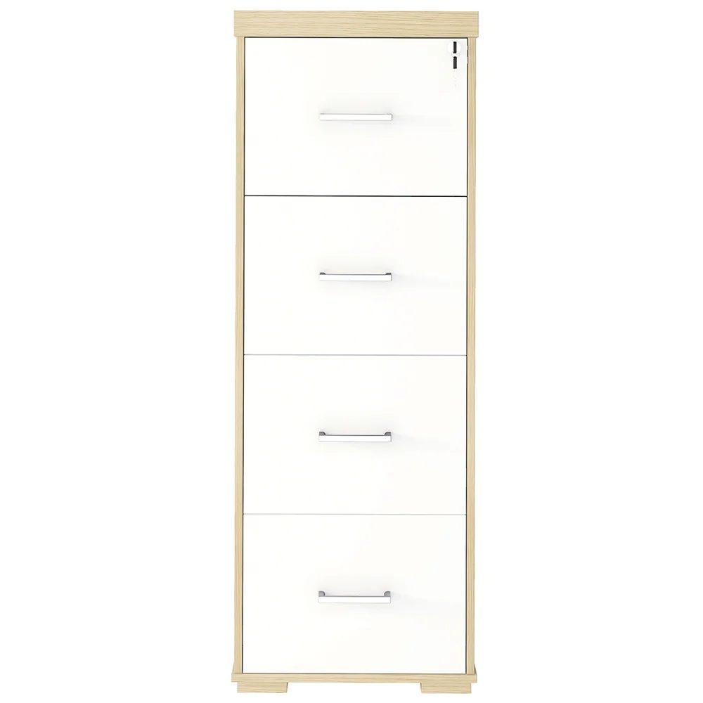 Conjunto Escritório Home Office 4 Peças Corp A06 Carvalho/Branco - Mpozenato