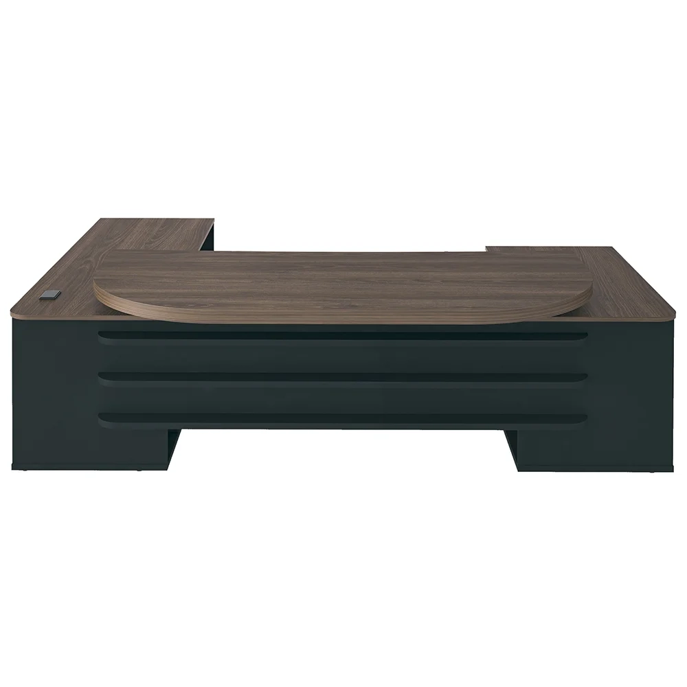 Conjunto Escritório Home Office 3 Peças Corp A06 Charuto/Preto - Mpozenato