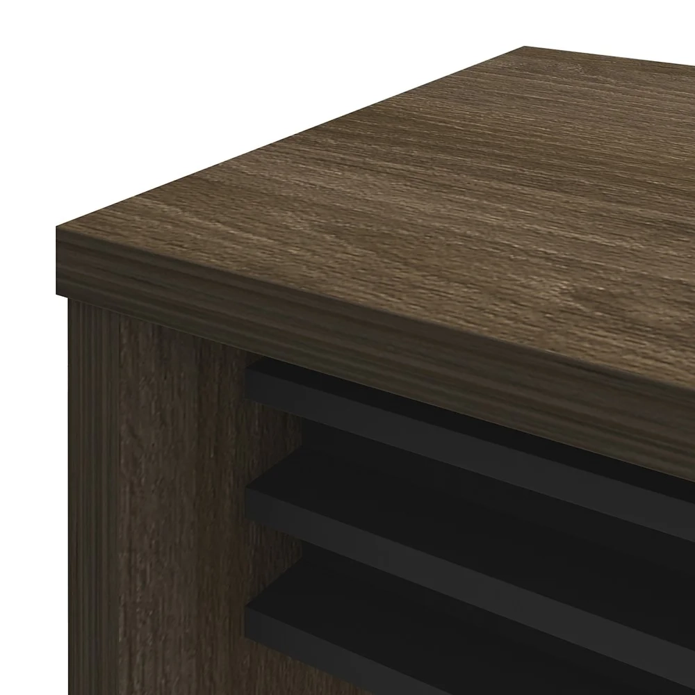 Conjunto Escritório Home Office 5 Peças Corp A06 Charuto/Preto - Mpozenato