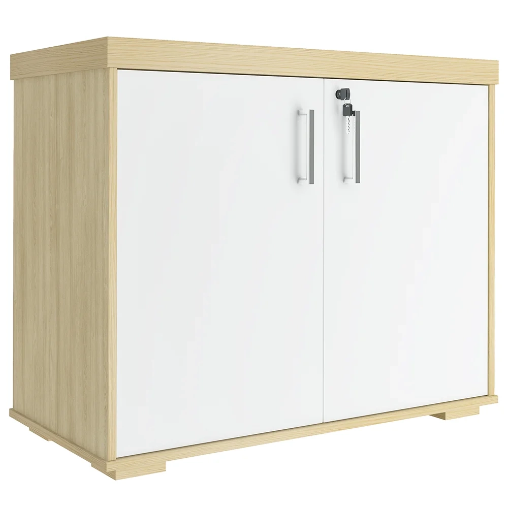 Conjunto Escritório Home Office 5 Peças Corp A06 Carvalho/Branco - Mpozenato