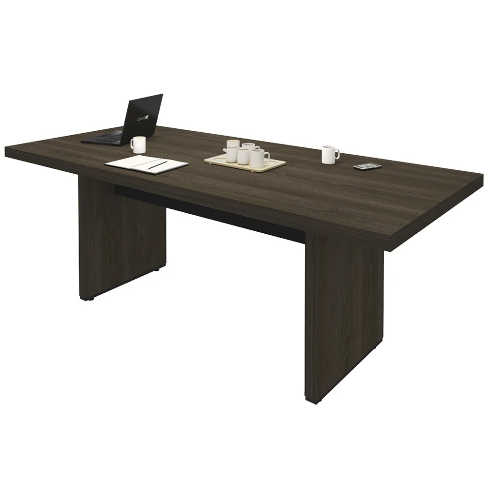 Kit 2 Mesas de Escritório Reunião 200cm Corp A06 Charuto/Preto - Mpozenato