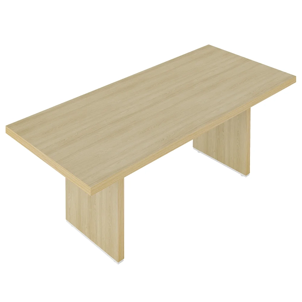 Kit 2 Mesas de Escritório Reunião 200cm Corp A06 Carvalho/Branco - Mpozenato