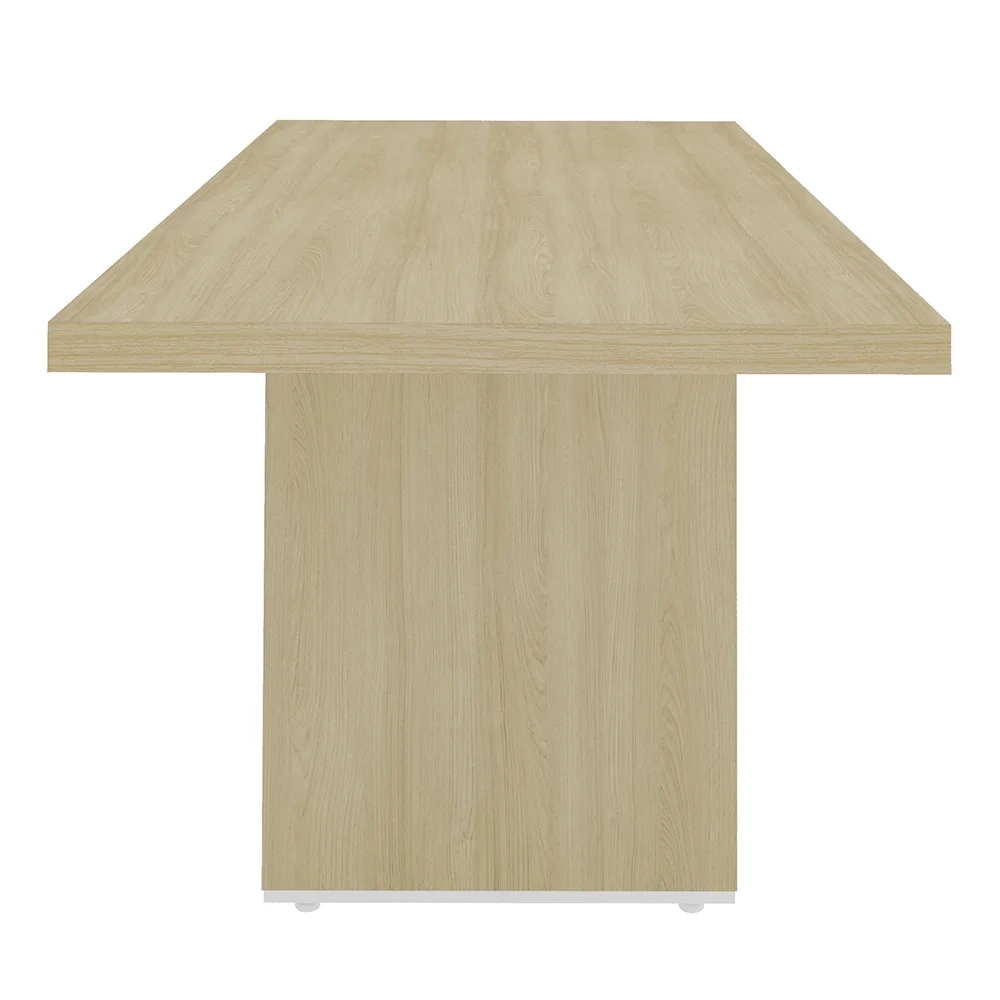 Kit 2 Mesas de Escritório Reunião 200cm Corp A06 Carvalho/Branco - Mpozenato