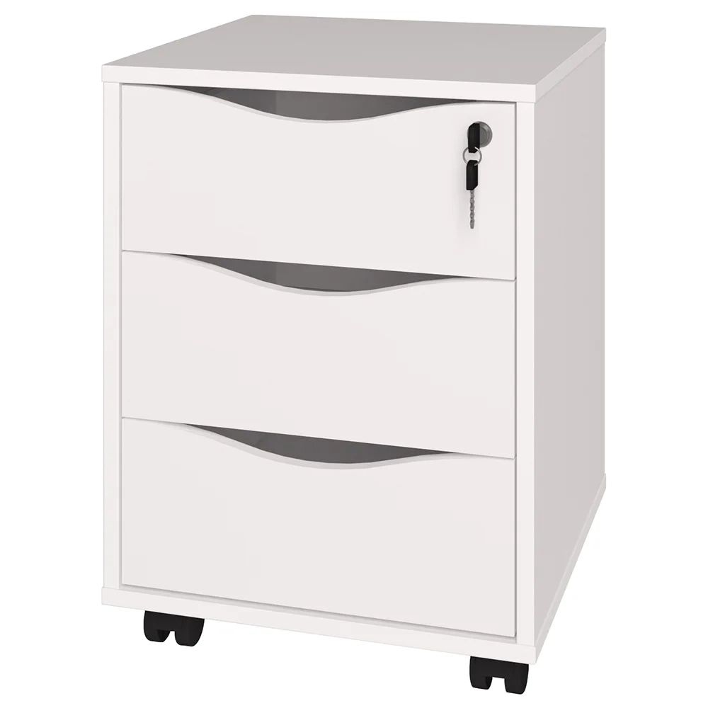 Conjunto Escritório Home Office 4 Peças Golden A06 Olmo/Branco - Mpozenato