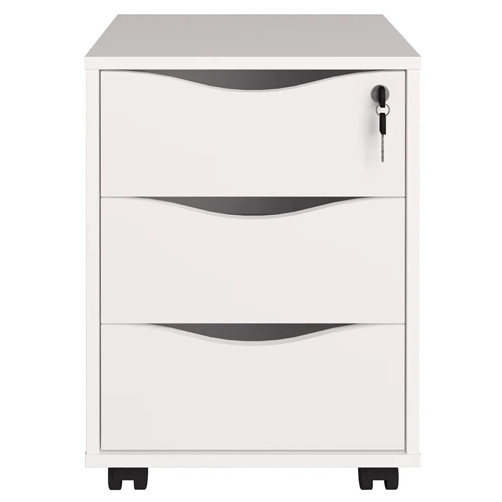 Conjunto Escritório Home Office 4 Peças Golden A06 Olmo/Branco - Mpozenato