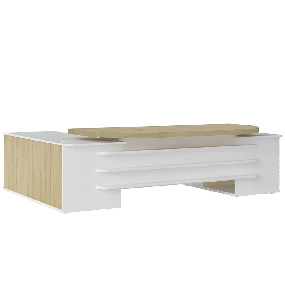 Conjunto Escritório Home Office 3 Peças Corp A06 Carvalho/Branco - Mpozenato