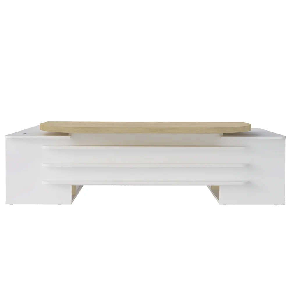 Conjunto Escritório Home Office 3 Peças Corp A06 Carvalho/Branco - Mpozenato