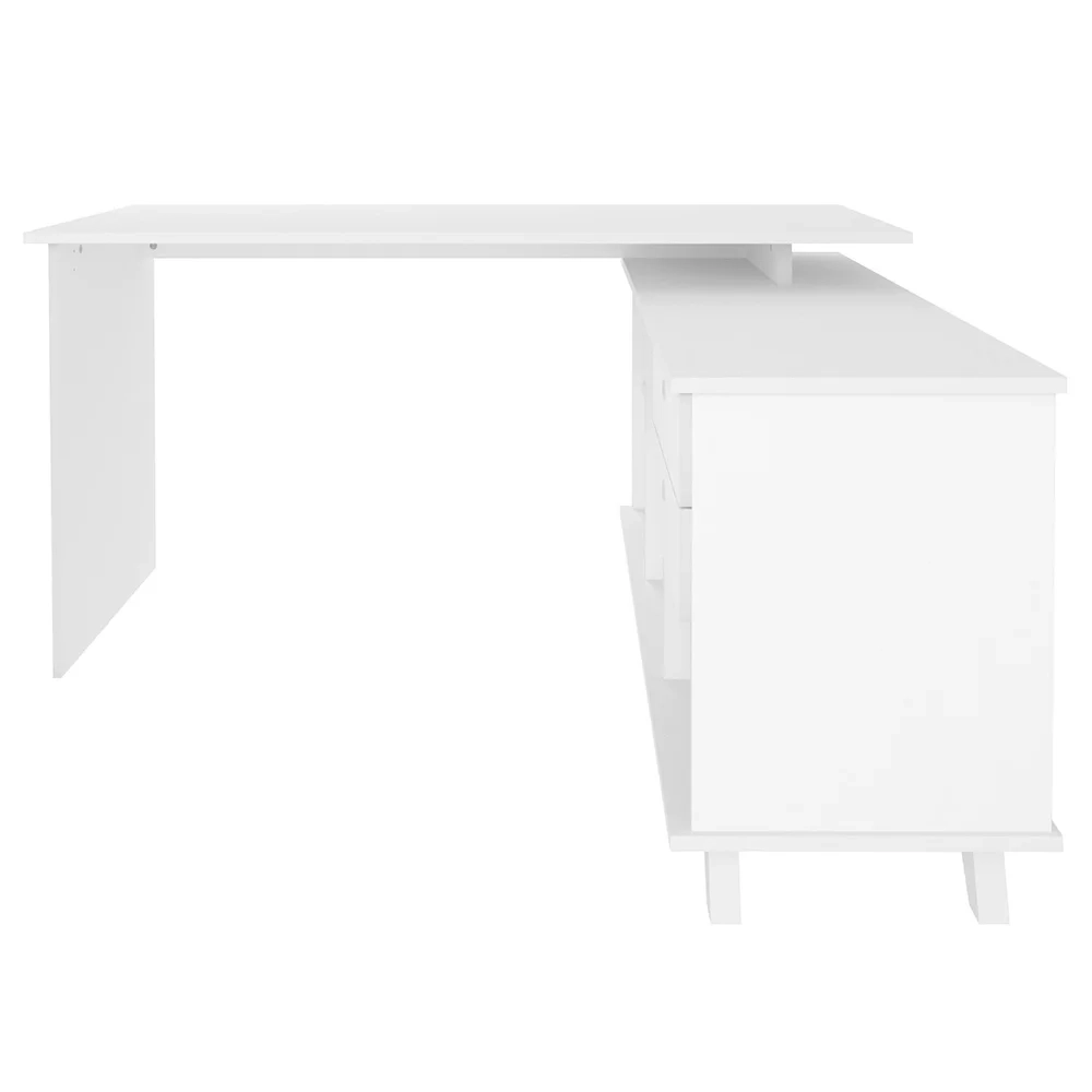 Conjunto Escritório Home Office 4 Peças Golden A06 Branco - Mpozenato