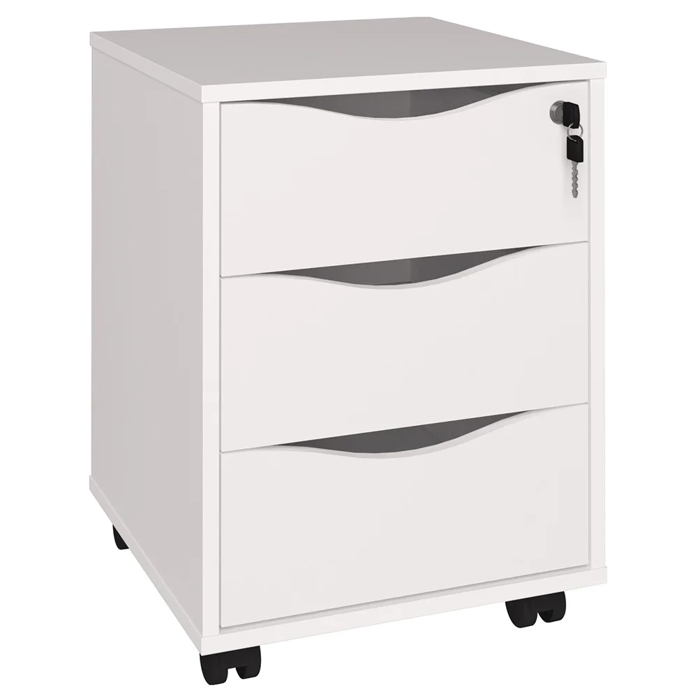 Conjunto Escritório Home Office 4 Peças Golden A06 Branco - Mpozenato