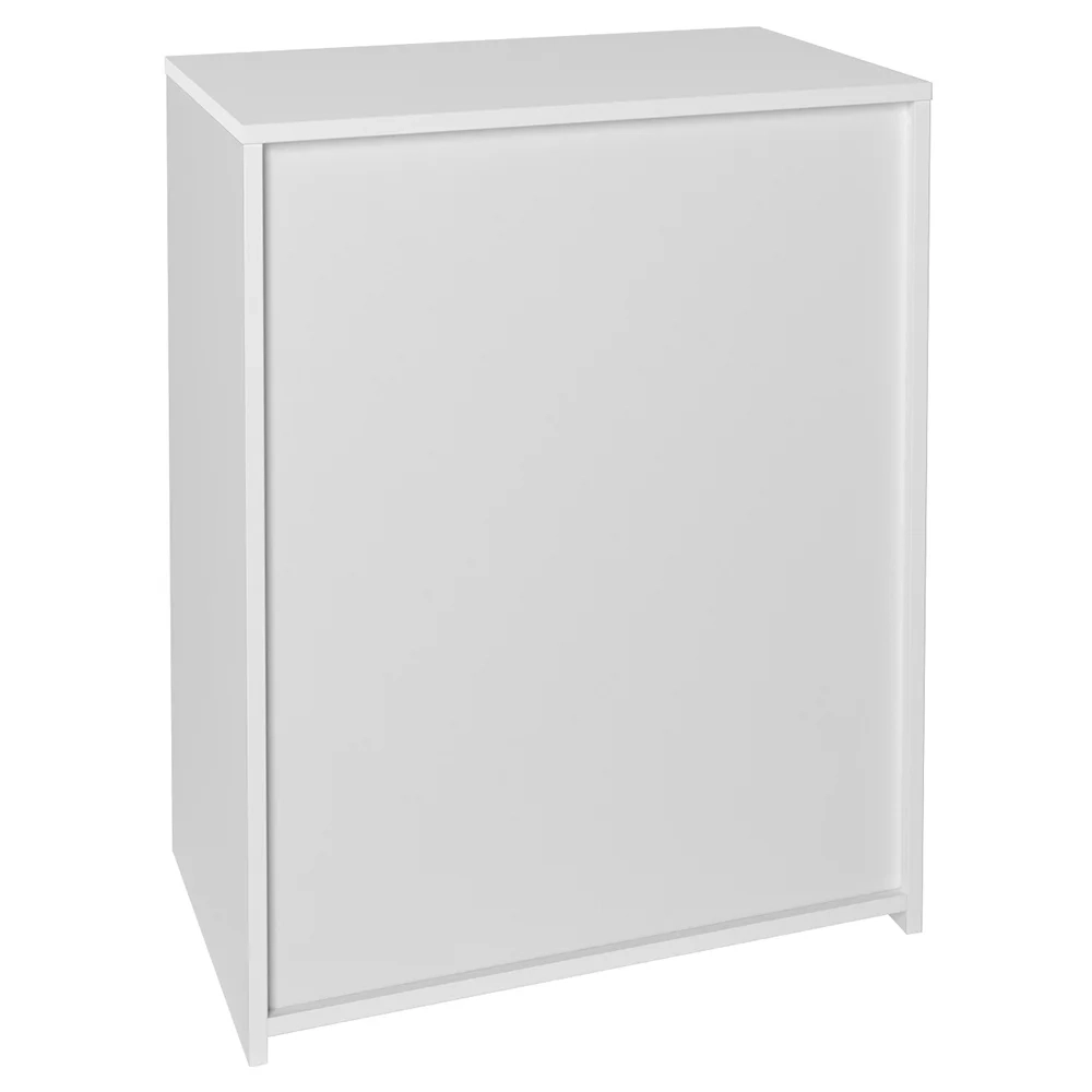 Kit 2 Balcão para Escritório Café 60cm 2 Portas Look A06 Branco - Mpozenato