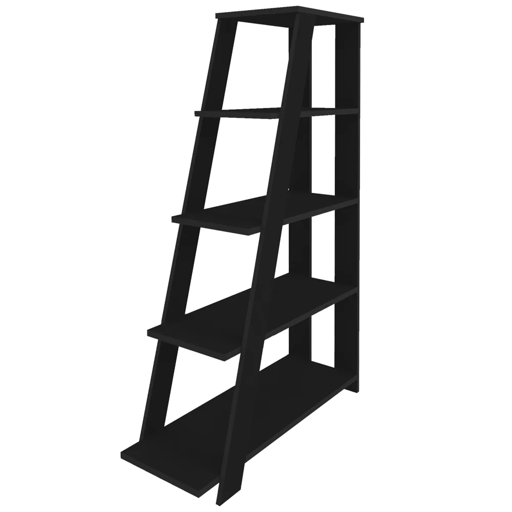 Kit 2 Estante Multiuso Decorativa 5 Prateleiras Stela A06 Preto - Mpozenato 