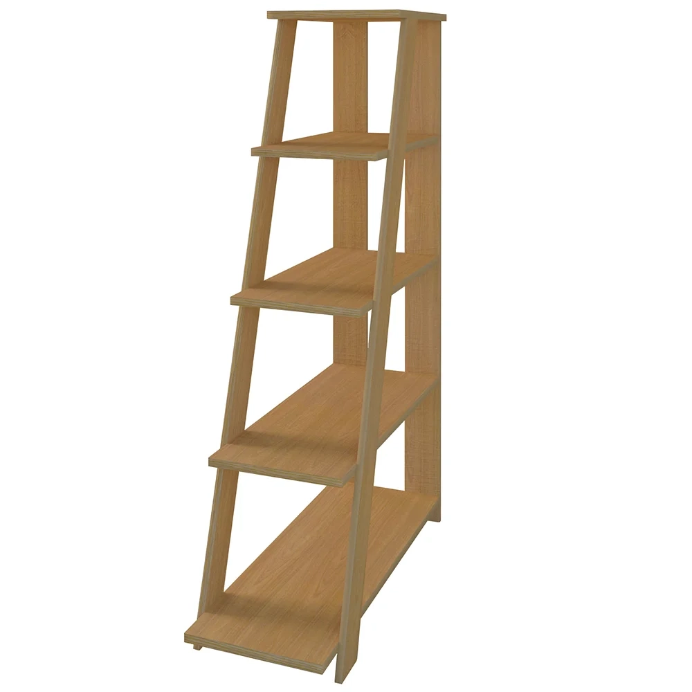 Kit 2 Estante Multiuso Decorativa 5 Prateleiras Stela A06 Freijó - Mpozenato 