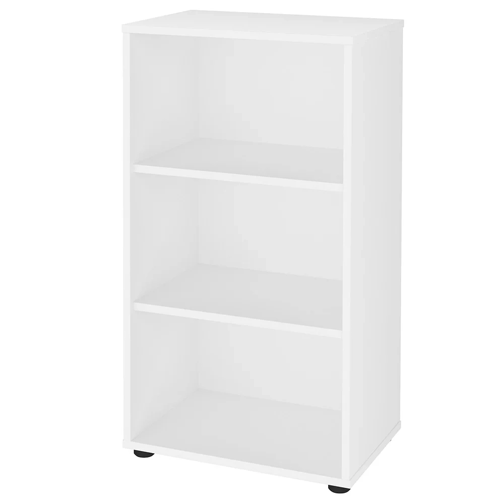 Mesa Escrivaninha 90cm Veneti e Estante Livreiro 45x81cm Lean A06 Branco - Mpozenato
