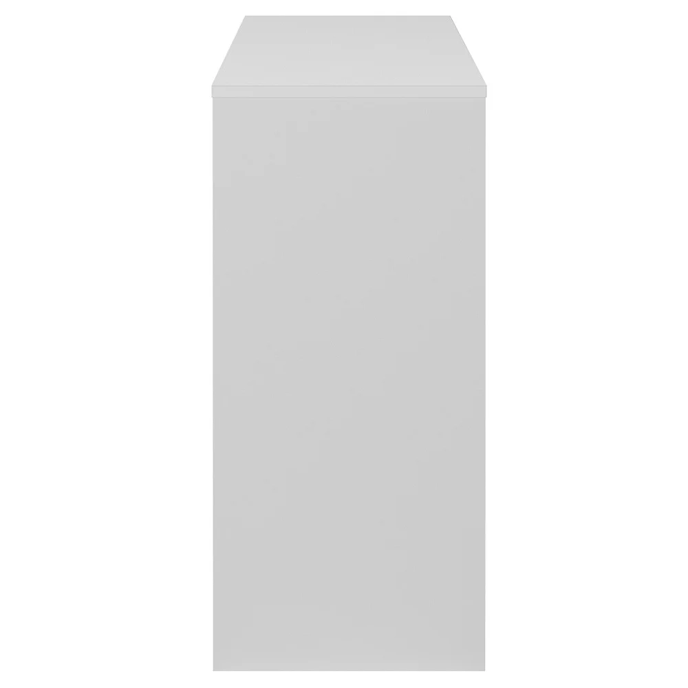 Mesa Escrivaninha em L Eron e Balcão 60cm 2 Portas Look A06 Carvalho/Branco - Mpozenato