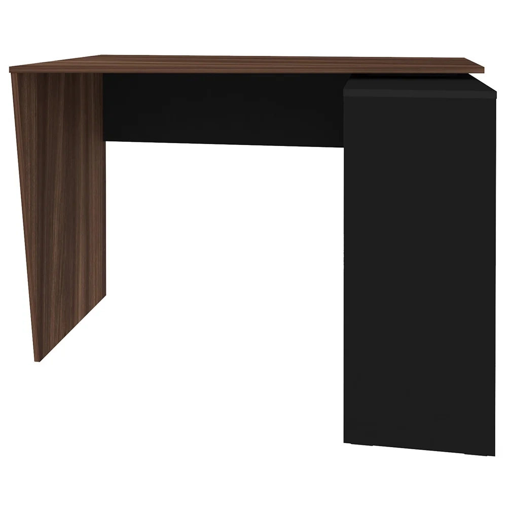 Kit 2 Mesas Escrivaninha 2 em 1 com Nichos Arbo A06 Ipê/Preto - Mpozenato