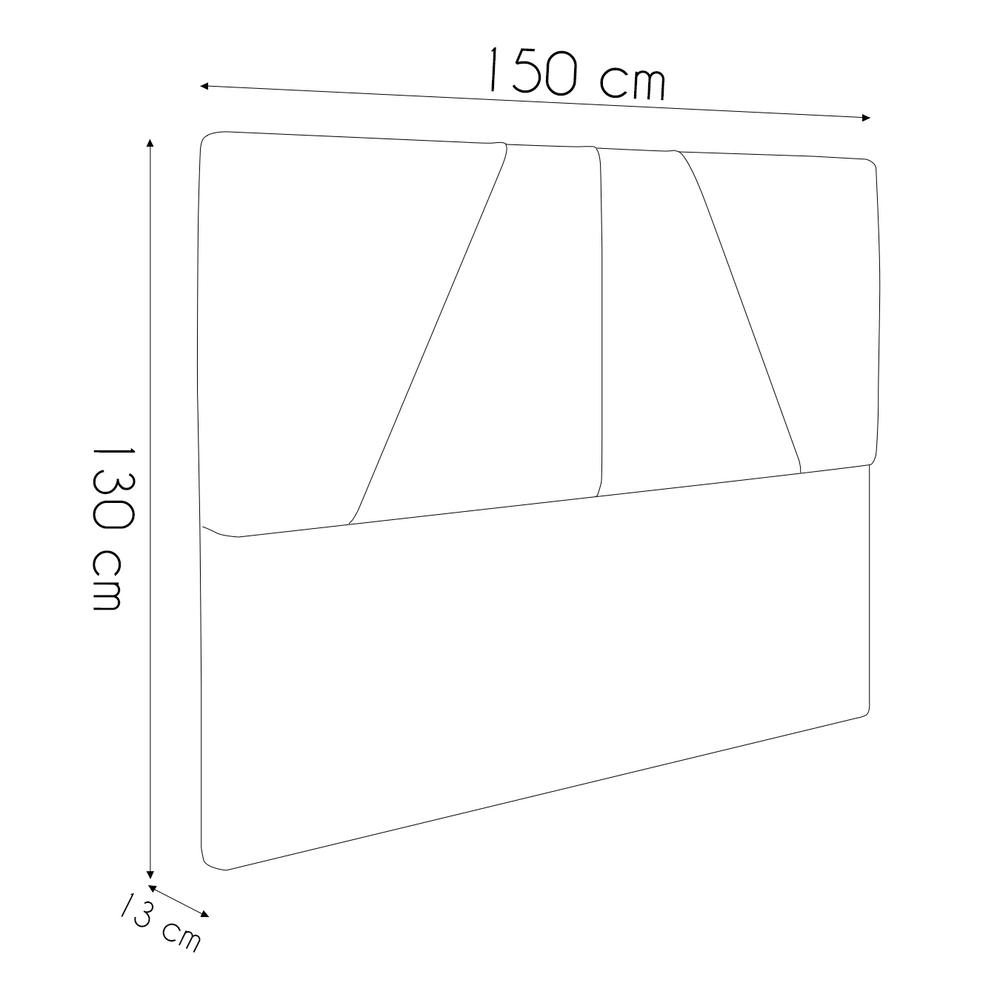 Cama Casal com Cabeceira 145cm Pés Metálicos Elisa S05 Linho Cinza - Mpozenato