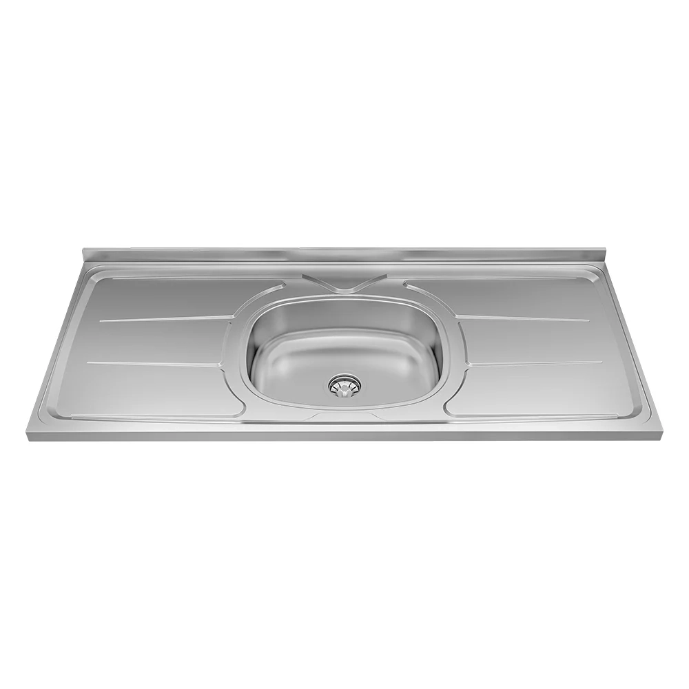 Armário de Cozinha Modulado de Canto Direito 4 Peças CP39 com Pia Inox Branco - Lumil