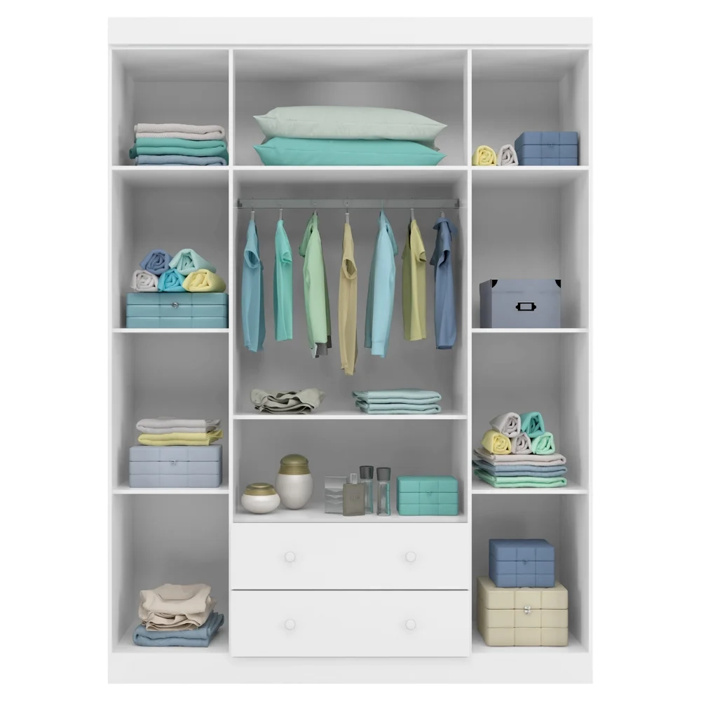 Quarto Infantil 3 Peças com Poltrona Amamentação Cecilia Sintético Branco - Phoenix