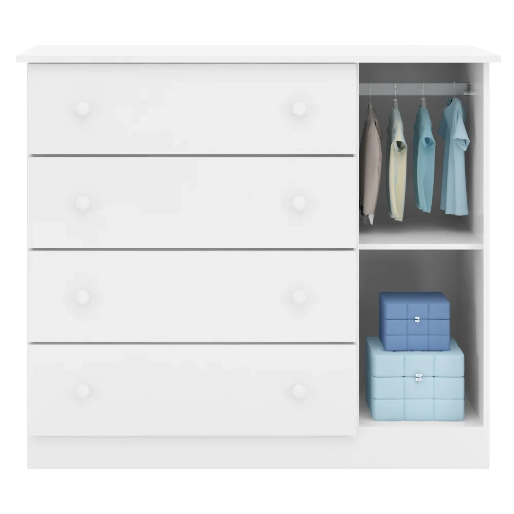 Quarto Infantil 3 Peças com Poltrona Amamentação Cecilia Sintético Branco - Phoenix