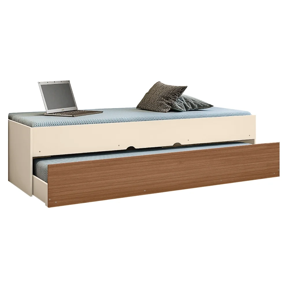 Quarto Infantil Modulado 4 Portas Com Bicama Chiara Off White/Carvalho - Phoenix