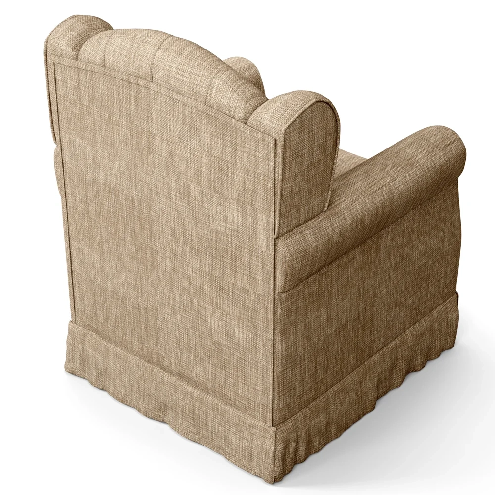 Poltrona de Amamentação Balanço Letícia Linho Bege Escuro - Phoenix